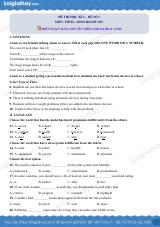 Đề thi học kì 2 Tiếng Anh 8 Right on! - Đề số 1